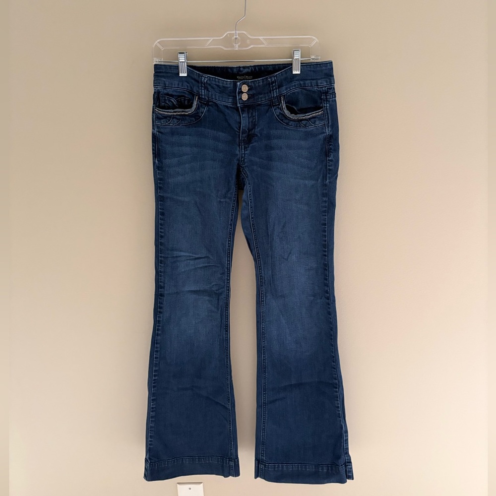 White House Black Market Dark Blue Bootcut Jeans